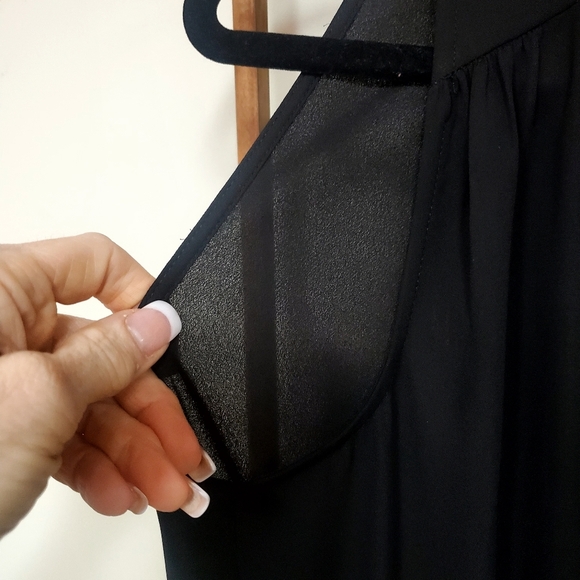 Daniel Rainn Black Sleeveless Lightweight Drawstring Romper, size S - Picture 6 of 9